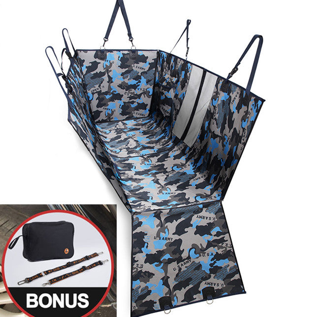 KFX-3092797 Detachable Anti-Dirty Pet Mat - Oxford Cloth, 130x148cm, Black/Green