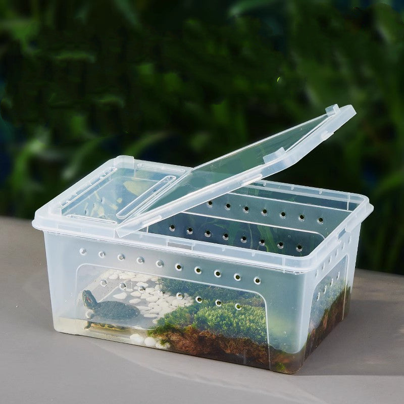 KFX-3182781 Transparent Silkworm Feeding Jar for Box Turtles – Available in Small, Medium, Large Sizes