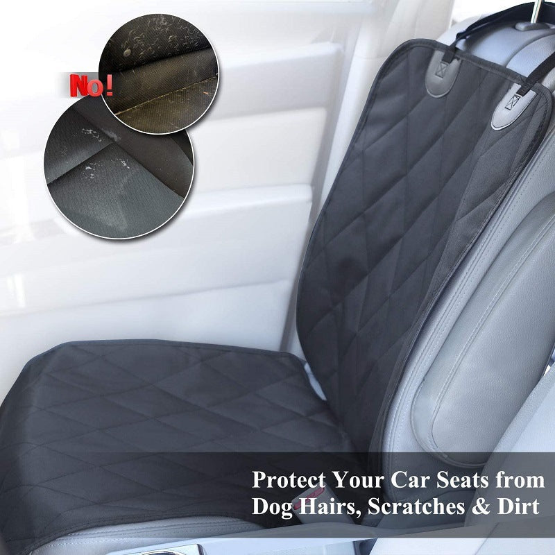 KFX-3199805 Waterproof Oxford Seat Cover for Pets - Scratch-Resistant Cotton Front & Rear Protection 25*25*4cm