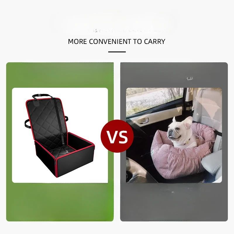 KFX-3265341 Non-Slip Dog Front Seat Pad with Anti-Dirt Design, Durable Pet Car Accessory, Easy to Clean, 42x42x20cm