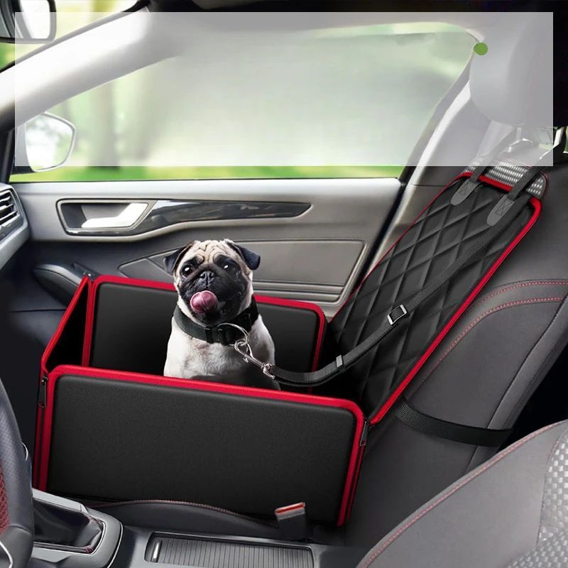 KFX-3265341 Non-Slip Dog Front Seat Pad with Anti-Dirt Design, Durable Pet Car Accessory, Easy to Clean, 42x42x20cm