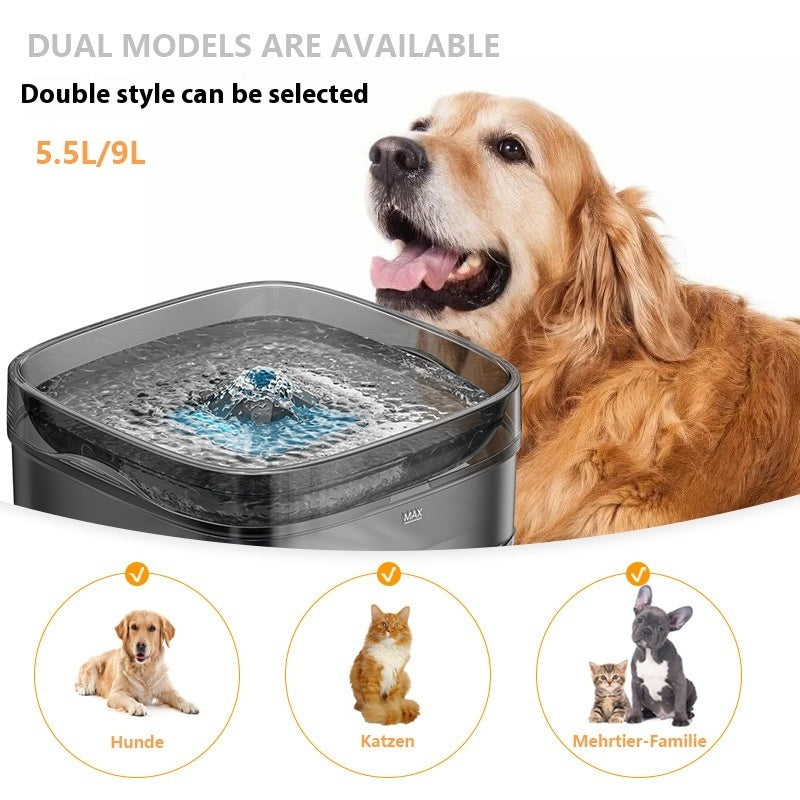 KFX-3283645 Large Capacity Smart Water Dispenser for Dogs and Cats - 5.5L & 9L Options Available