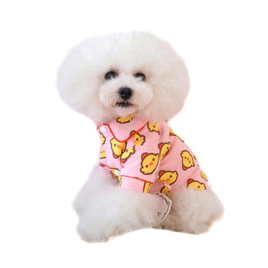 KFX-3409725 Casual Cotton Pajamas for Dogs - Perfect for Air-Conditioned Rooms