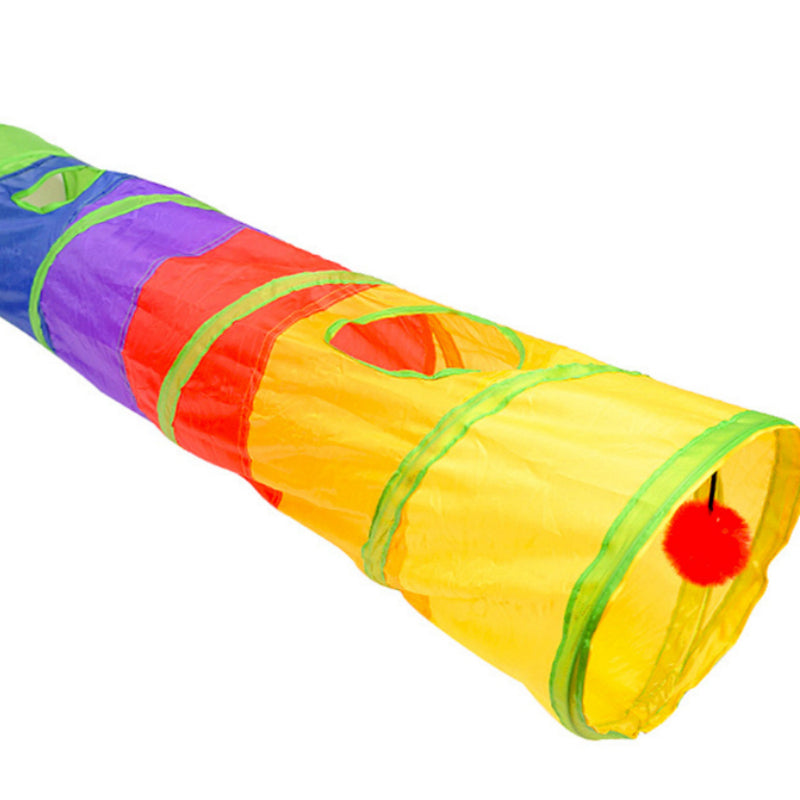 KFX-3467965 Extra Long Cat Tunnel - Foldable, Easy to Clean, 25 x 120 cm, Lightweight Design