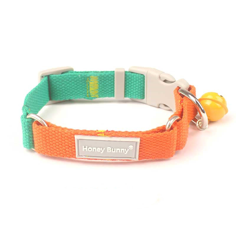 KFX-3505213 Colorful Pet Collar and Leash Set with Bells - Multiple Color Options Available
