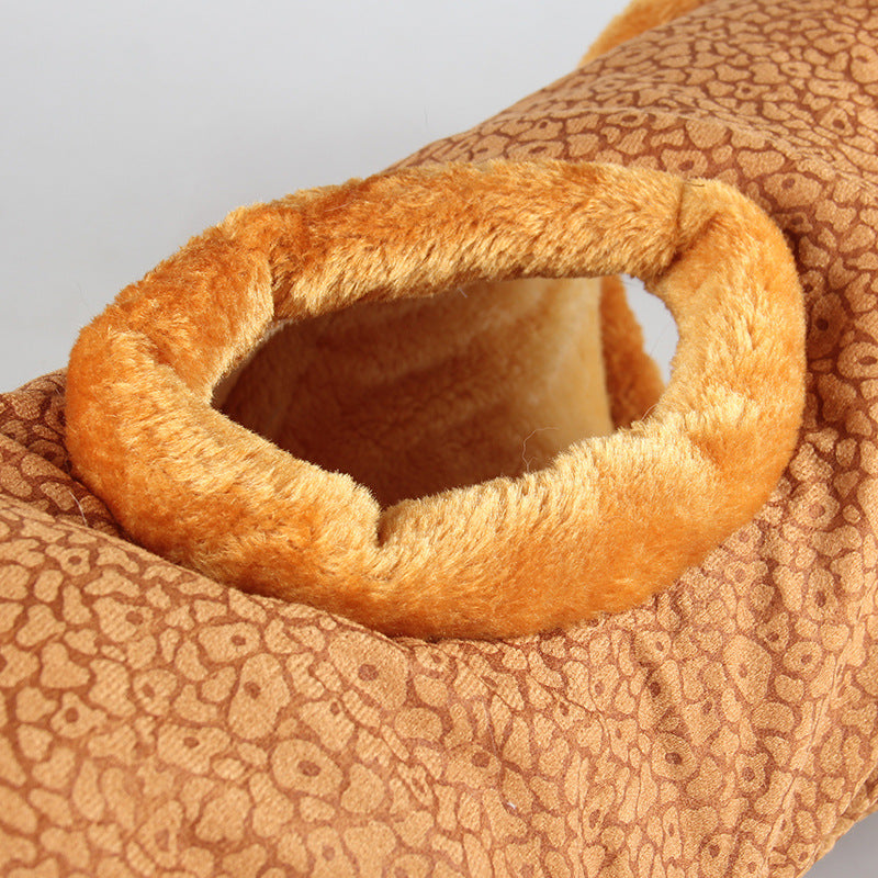 KFX-3664573 Cartoon Animal Plush Sounding Toys - Black Cat, Dinosaur, Giraffe, Cat Tunnel, 24cm Diameter, Flannel Paper