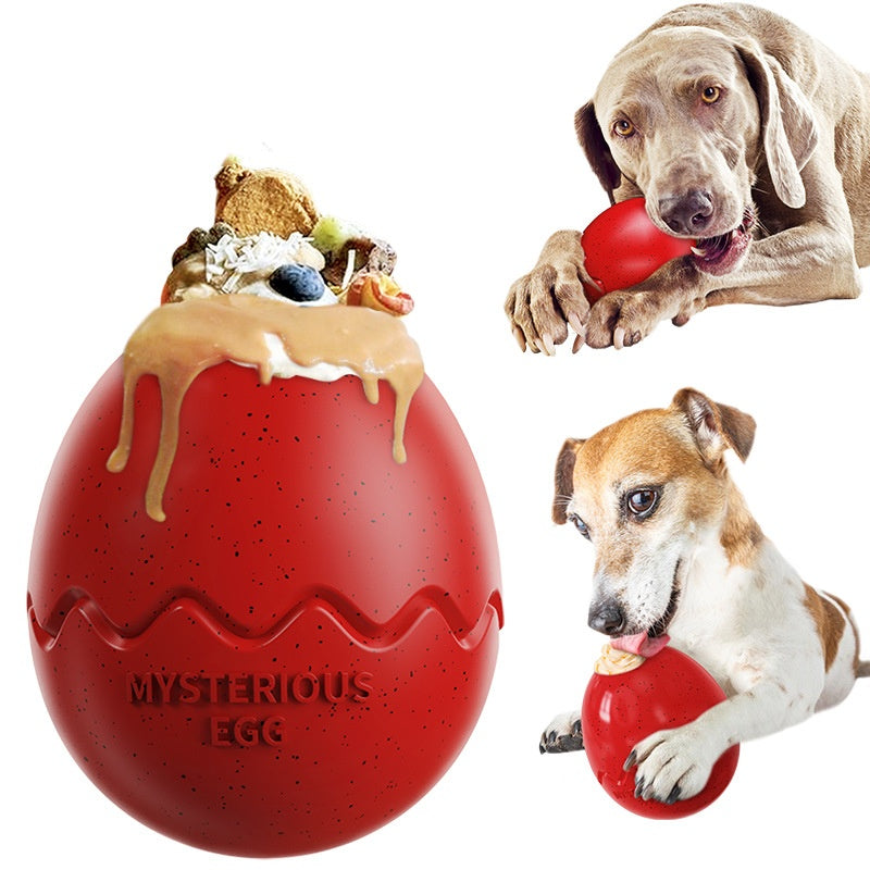 KFX-3667901 Dinosaur Egg Bite-resistant Slow Feeder Dog Toy in Various Colors