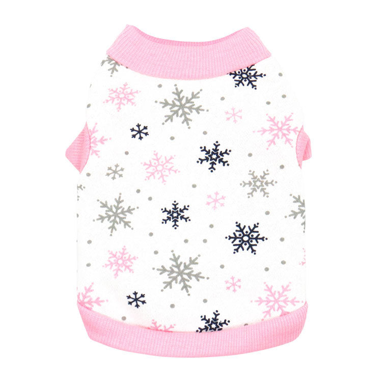 KFX-3741629 Festive Fleece Vest for Dogs and Cats - Casual Holiday Outfit