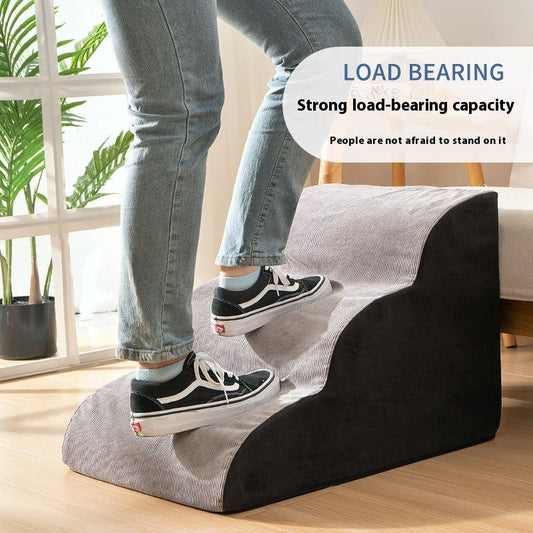 KFX-3761085 Pet Stairs with Multiple Levels and Slope Options for Small Dogs