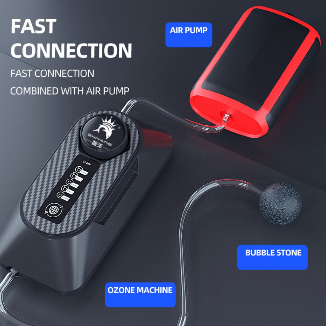 KFX-3903677 Ozone Generator for Fish Tanks and Ponds – Water Purification, Algae Control, and Odor Removal Device