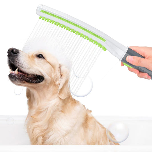 KFX-3962045 Pet Bathing Shower Brush for Dogs - Multi-Color ABS Material