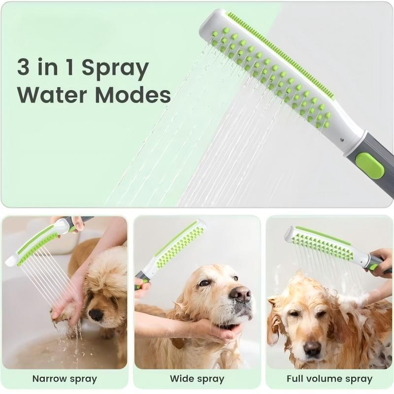 KFX-3962045 Pet Bathing Shower Brush for Dogs - Multi-Color ABS Material