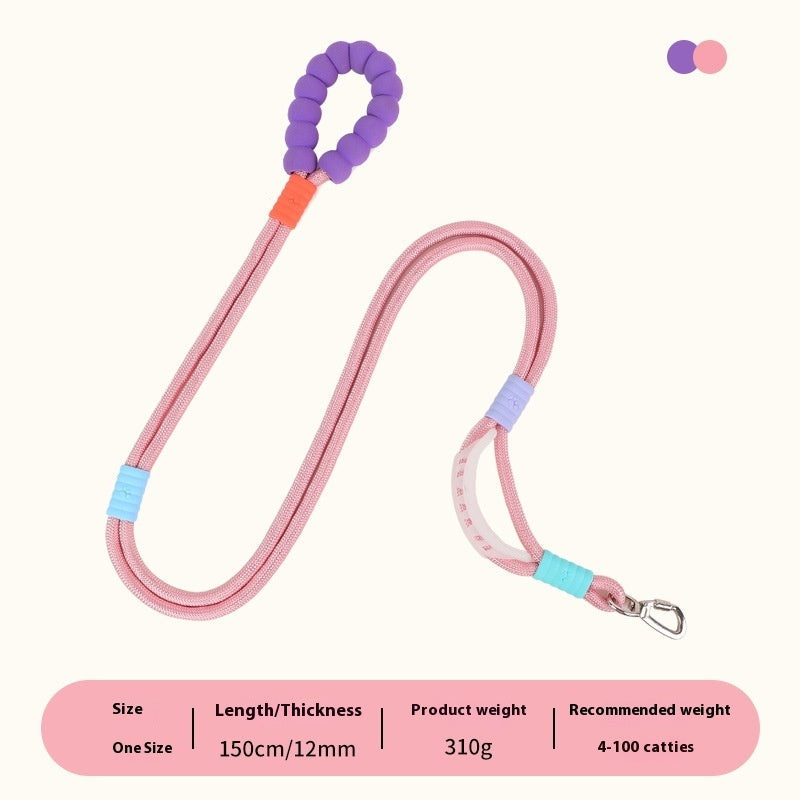 KFX-3996733 Non-Slip Nylon Hand Holding Rope in Various Colors for Pets
