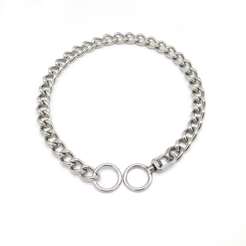 KFX-4010429 Stainless Steel Dog Collar Chain for German Shepherds and Rottweilers - Multiple Sizes Available