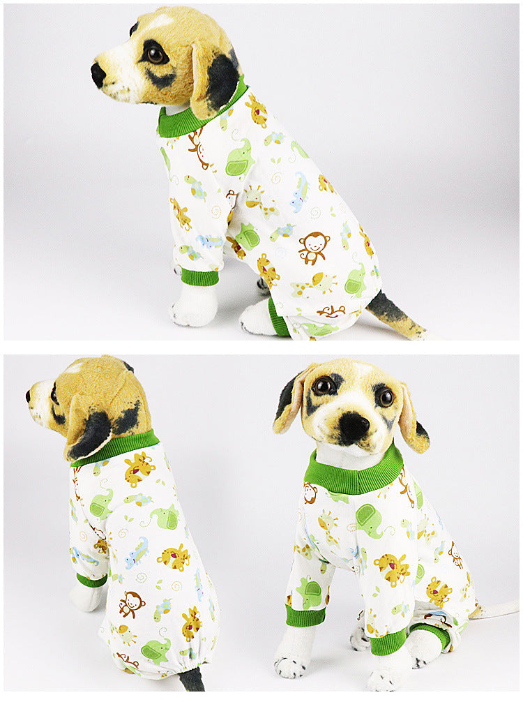 KFX-4065085 Cotton Dog Pajamas in Various Fun Designs for Four-Legged Comfort