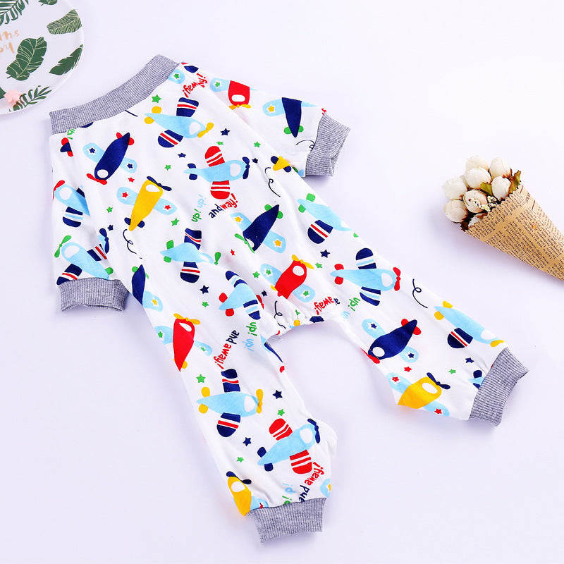 KFX-4065085 Cotton Dog Pajamas in Various Fun Designs for Four-Legged Comfort