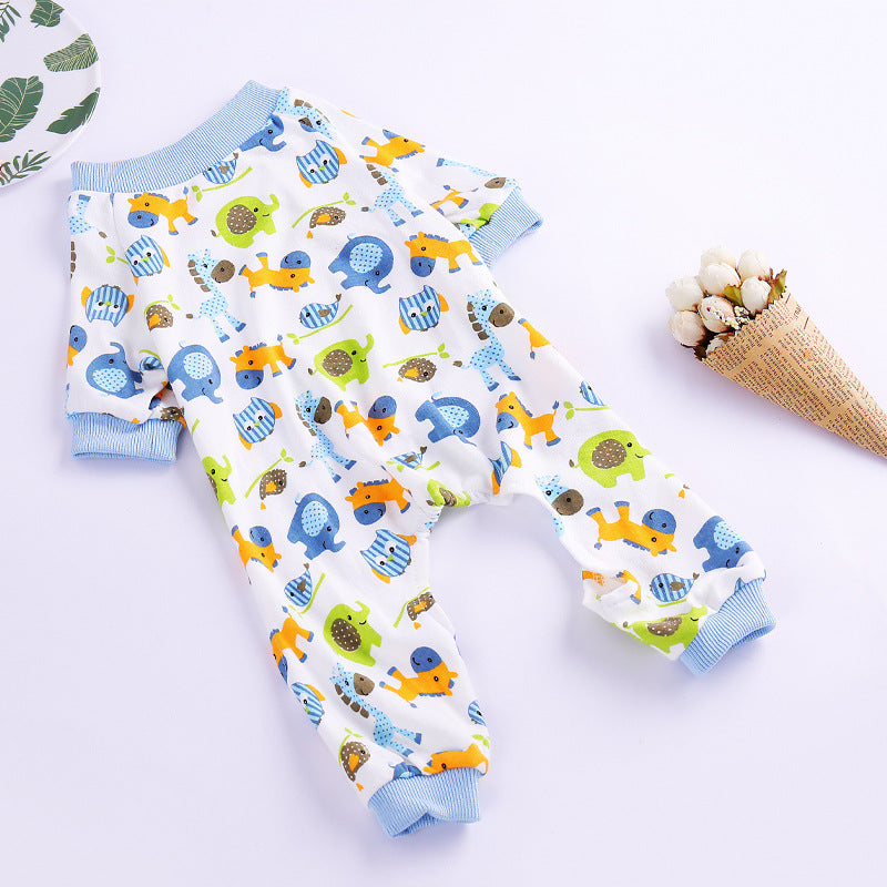 KFX-4065085 Cotton Dog Pajamas in Various Fun Designs for Four-Legged Comfort