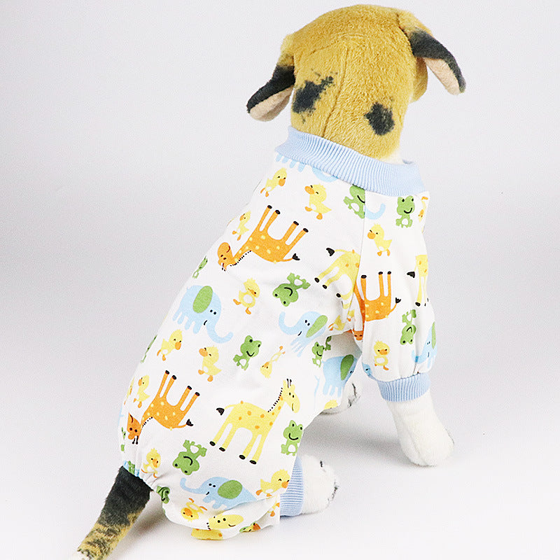 KFX-4065085 Cotton Dog Pajamas in Various Fun Designs for Four-Legged Comfort