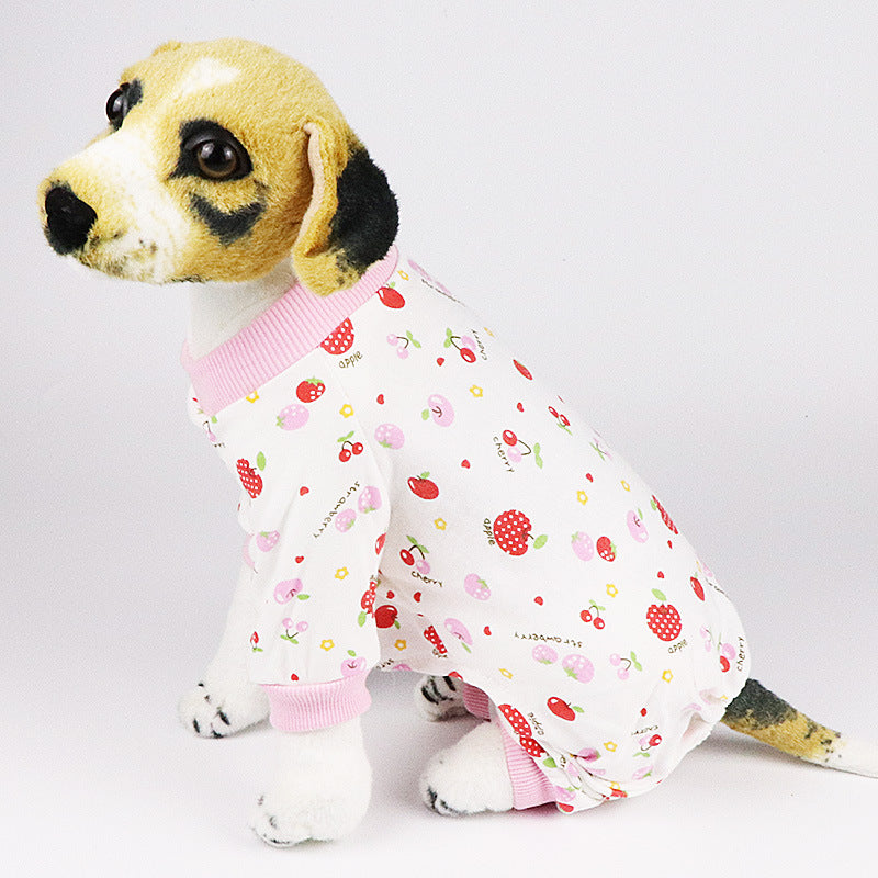 KFX-4065085 Cotton Dog Pajamas in Various Fun Designs for Four-Legged Comfort