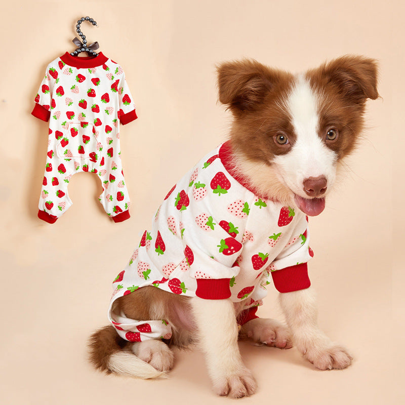 KFX-4065085 Cotton Dog Pajamas in Various Fun Designs for Four-Legged Comfort