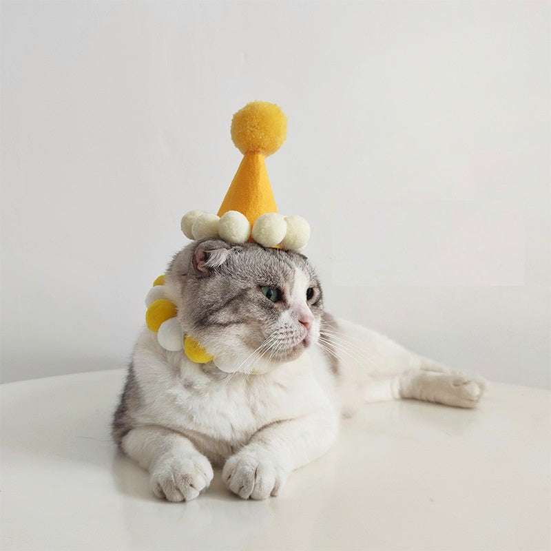 KFX-4088125 Pet Birthday Hat for Small Cats and Dogs - Cute Decoration Photo Prop