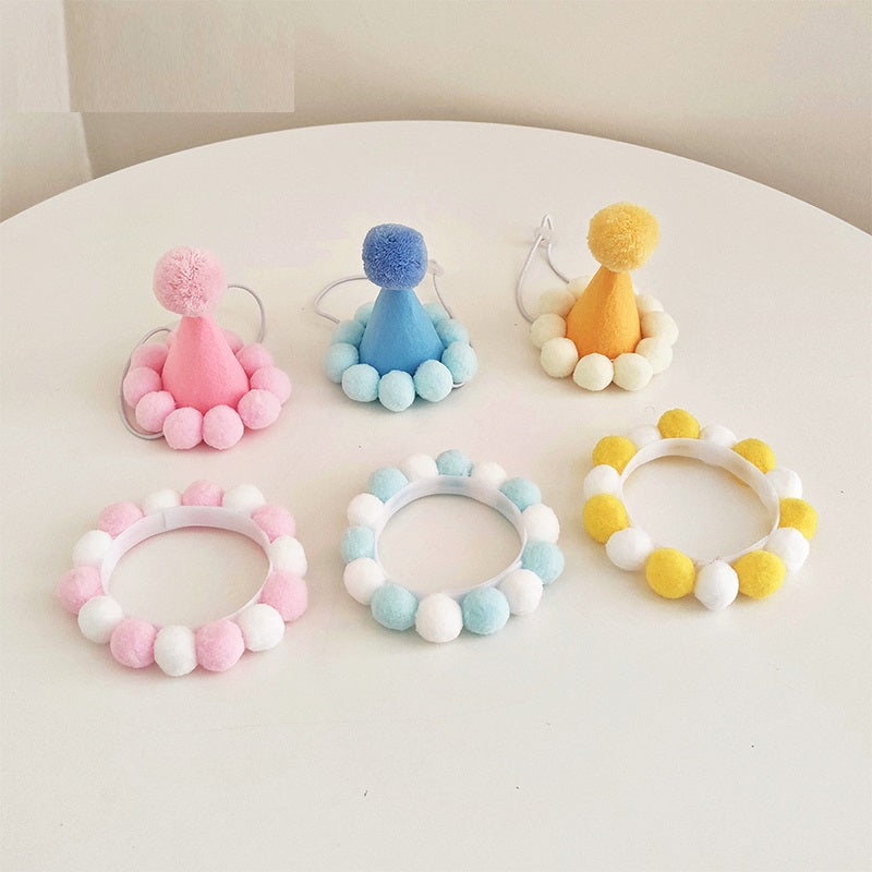 KFX-4088125 Pet Birthday Hat for Small Cats and Dogs - Cute Decoration Photo Prop