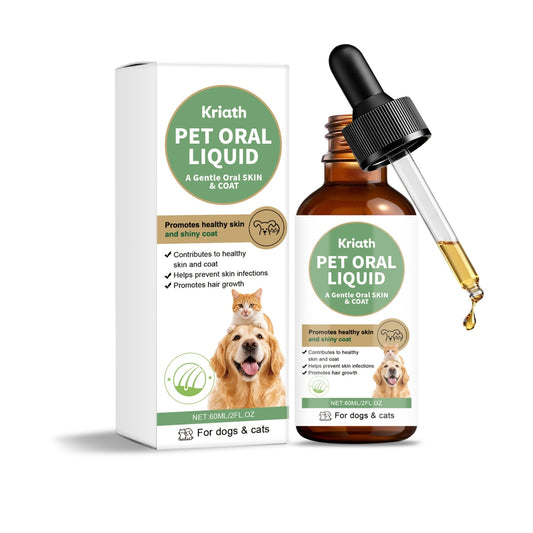 KFX-4093117 Pet Hair Care Drops with Hemp Seed Oil and Omega Fatty Acids