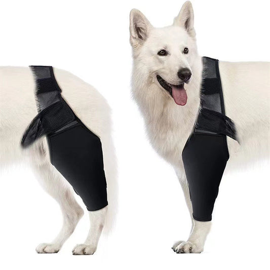 KFX-4098621 Dog Leg Support Protector with Adjustable Straps for Front and Rear Leg Injuries, Stabilizing Knee Brace