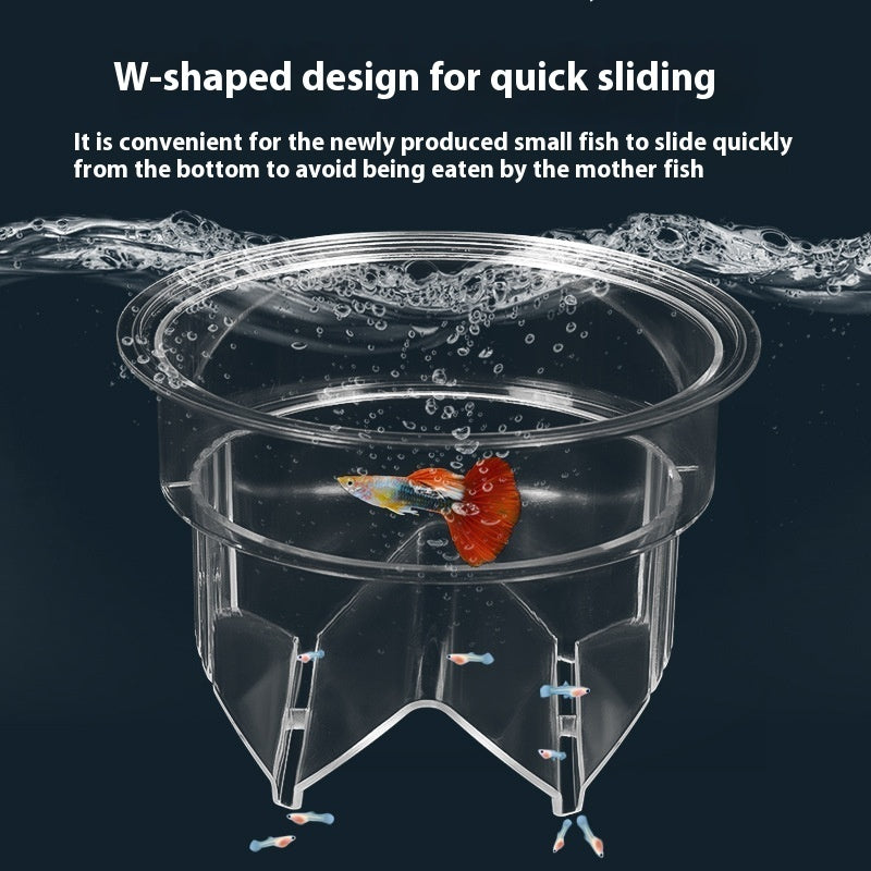 KFX-4133053 Acrylic Fish Tank Incubator Breeding Box - Floating Isolation Barrel Set