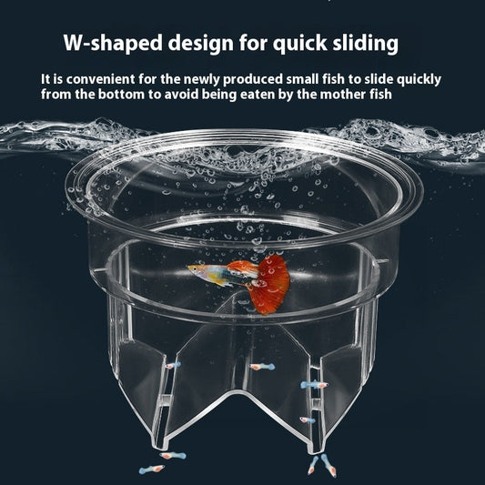 KFX-4133053 Acrylic Fish Tank Incubator Breeding Box - Floating Isolation Barrel Set