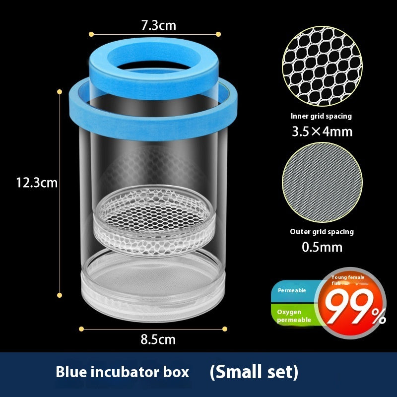 KFX-4133053 Acrylic Fish Tank Incubator Breeding Box - Floating Isolation Barrel Set