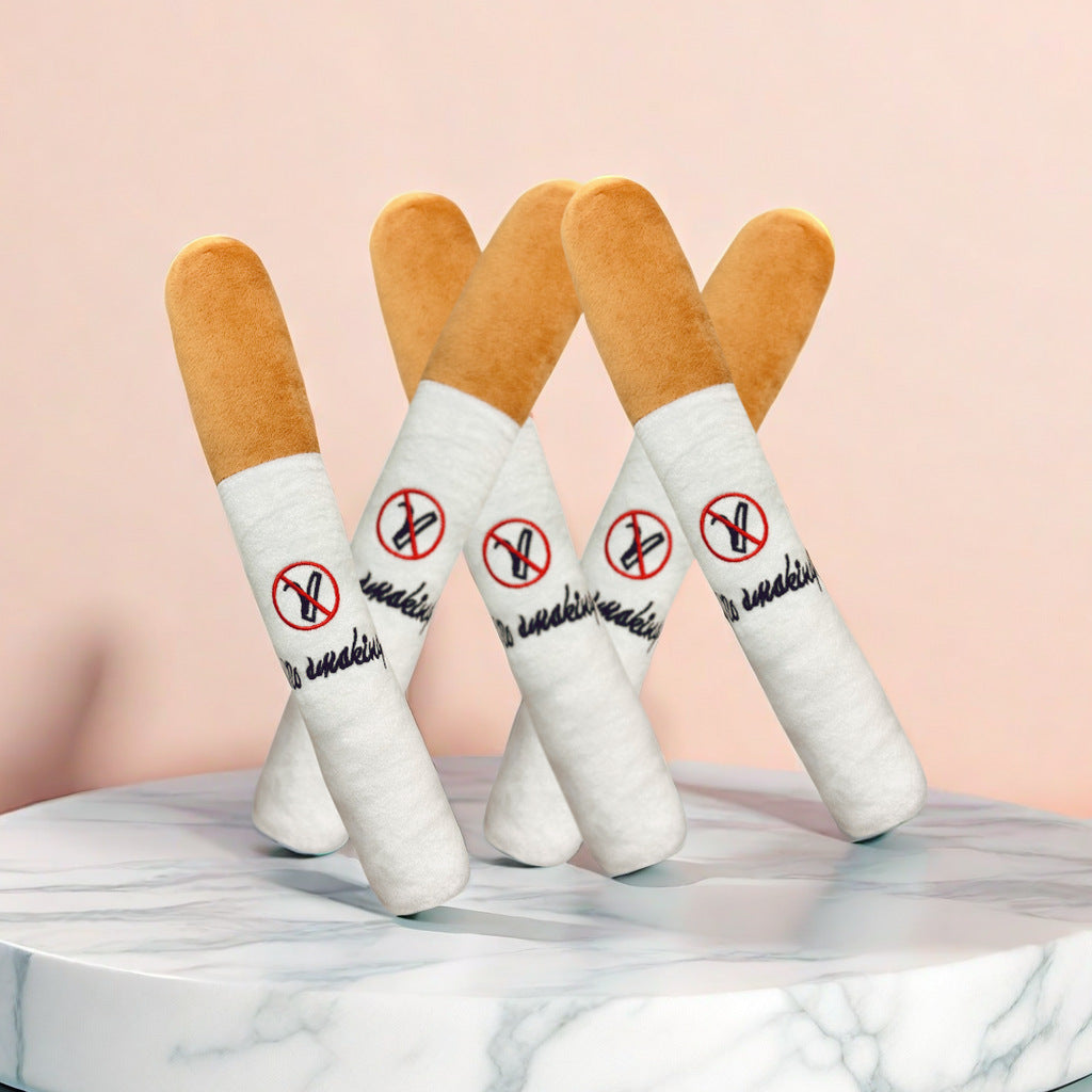 KFX-4139197 Plush Cigarette Toy for Cats and Dogs - Fun Interactive Pet Accessory