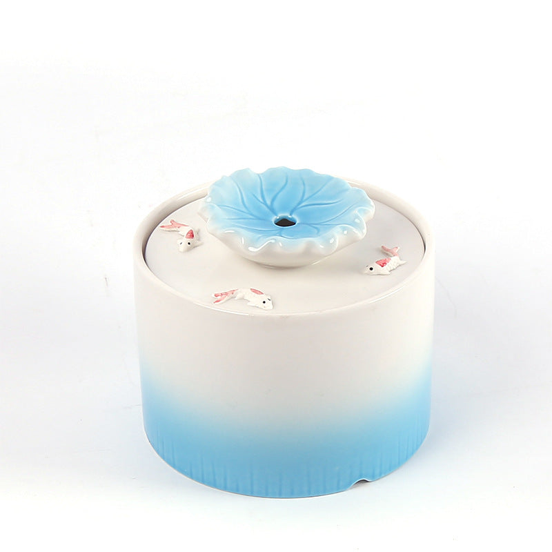 KFX-4139709 Automatic Circulating Heating Thermostat for Cat Drinking Fountains - Ceramic Design, USB Pump Options