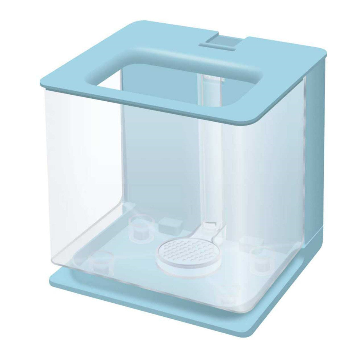 KFX-4231357 Self-Cleaning Mini Fish Tank - 2.5L with Versatile Color Options