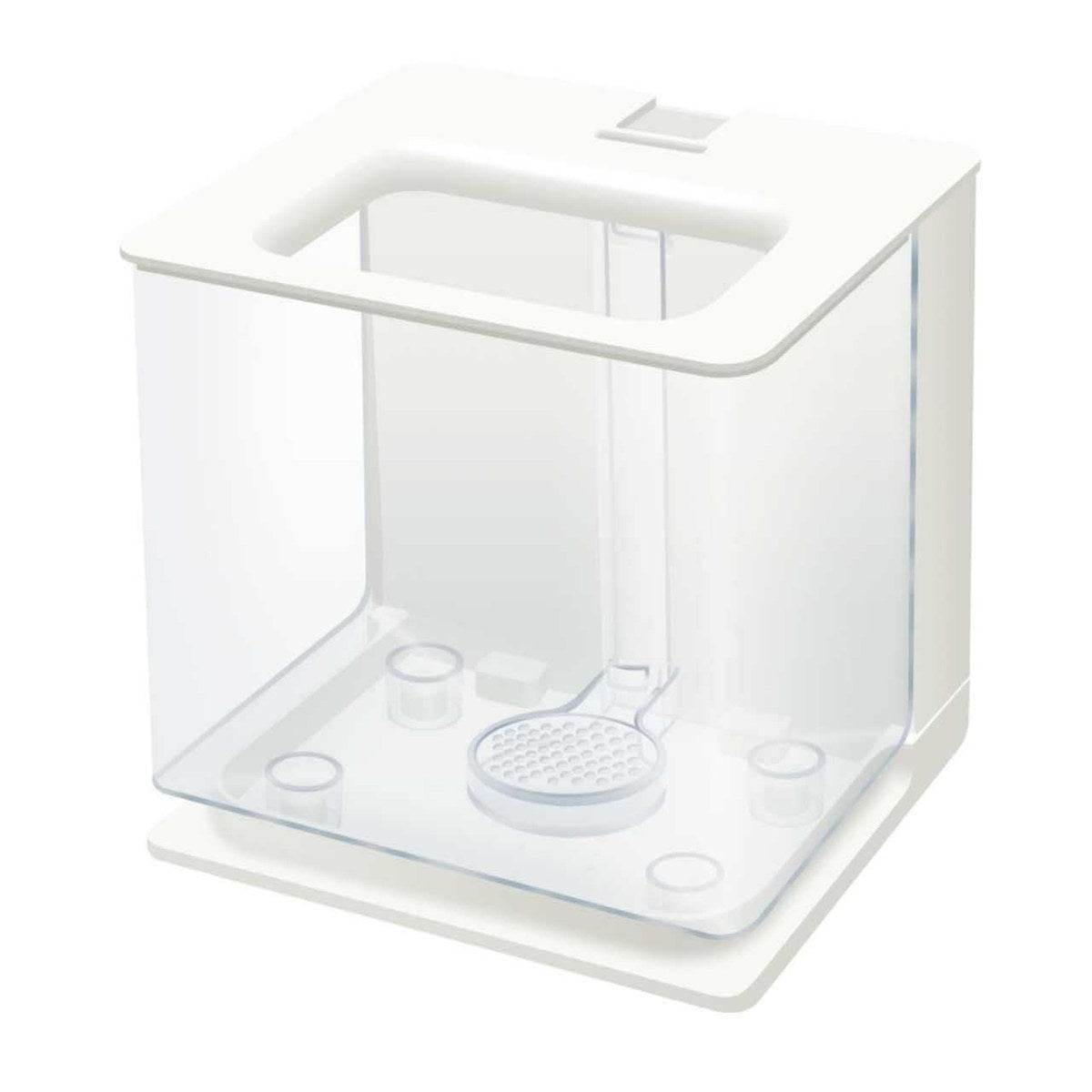 KFX-4231357 Self-Cleaning Mini Fish Tank - 2.5L with Versatile Color Options