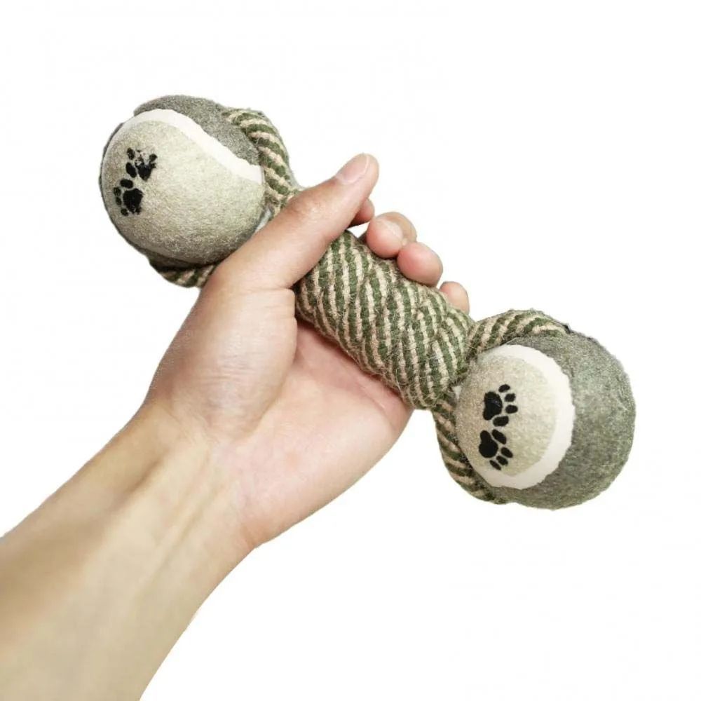 KFX-4257725 Durable Cotton Rope Knot Toy for Medium and Large Dogs - Interactive Chewing Toy