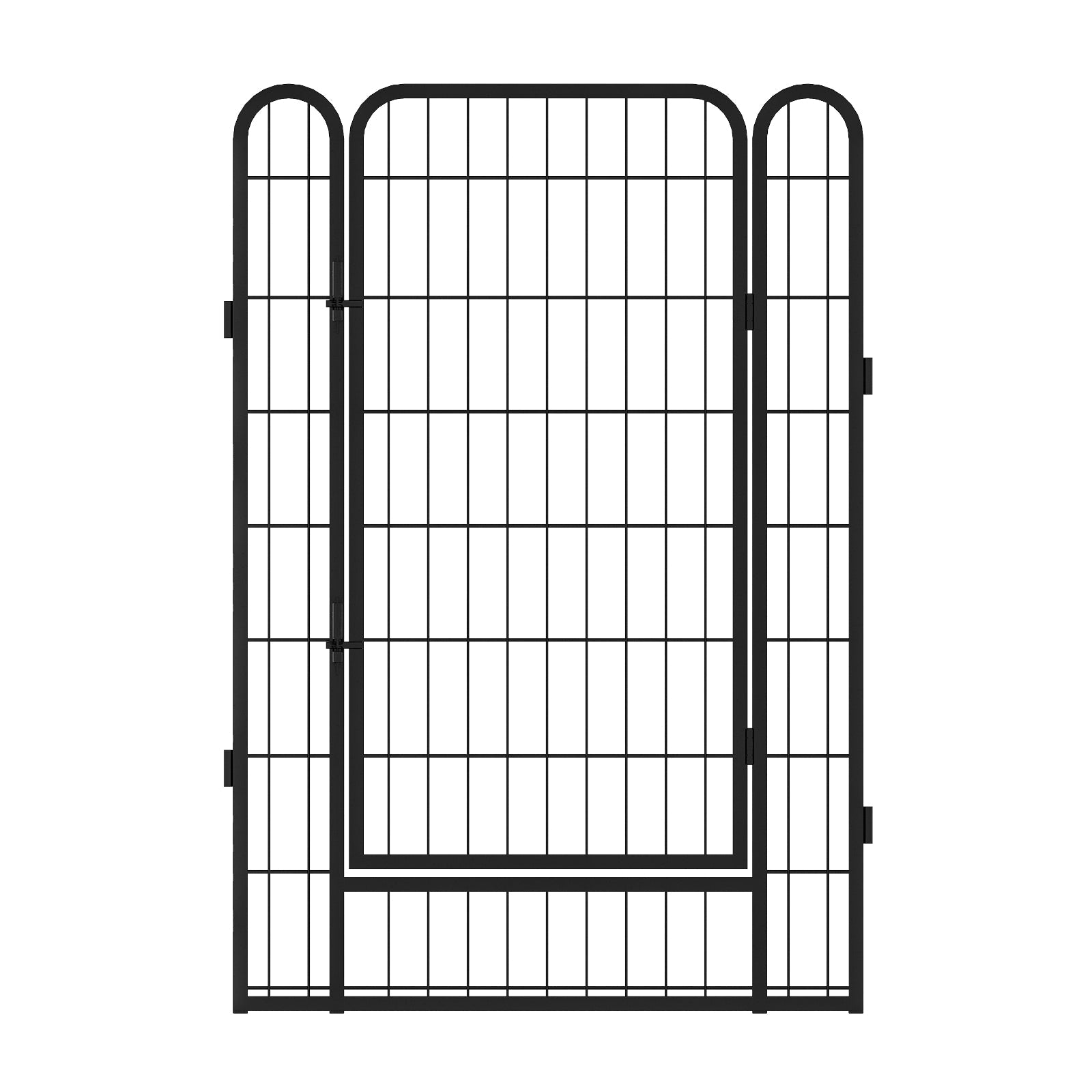 KFX-4279997 Durable Heavy-Duty Metal Playpen with Door - 6 Panels Pet Exercise Pen for Indoor & Outdoor Use