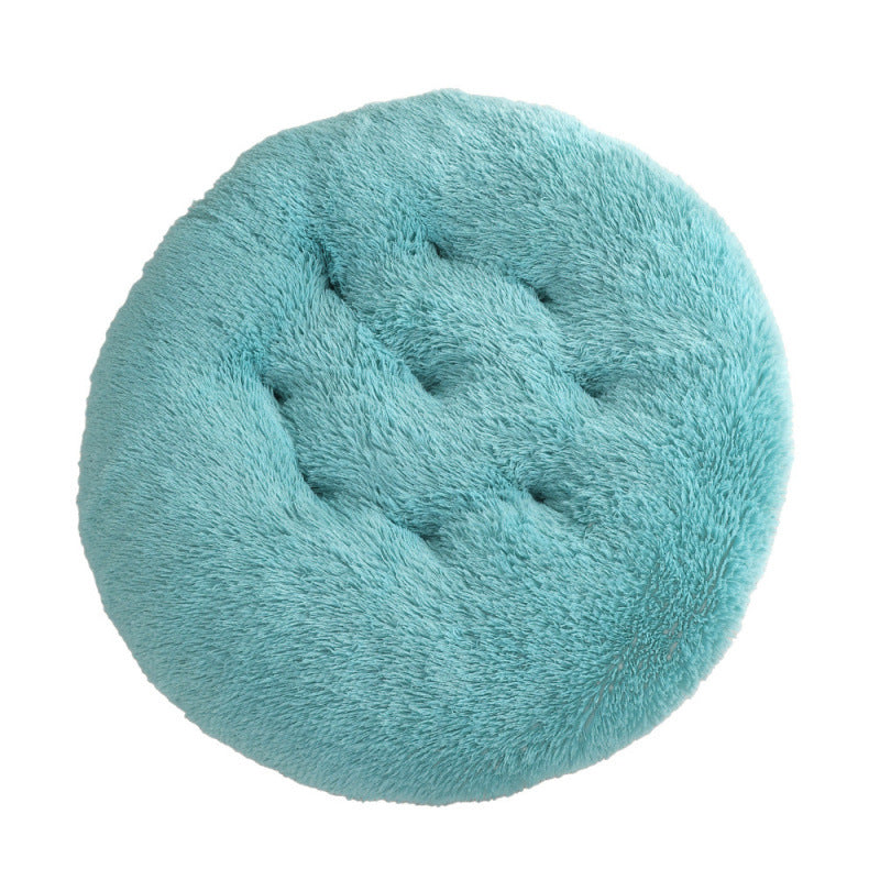 KFX-4406077 Plush Round Dog Mat Bed in Various Colors for Cozy Sleep Environment