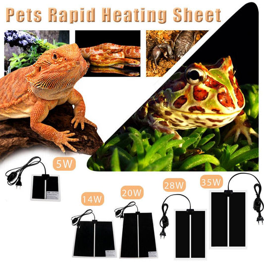 KFX-4411069 Reptile Heat Mat with Thermostat Controller for Optimal Temperature Regulation