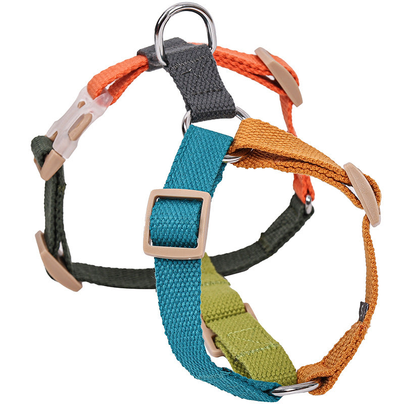 KFX-4488253 H-Shaped Six-Color PET Chest and Back Strap for Dogs