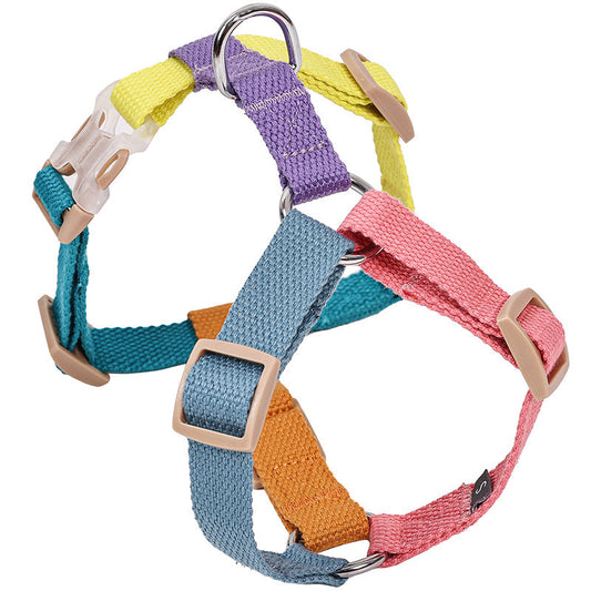 KFX-4488253 H-Shaped Six-Color PET Chest and Back Strap for Dogs
