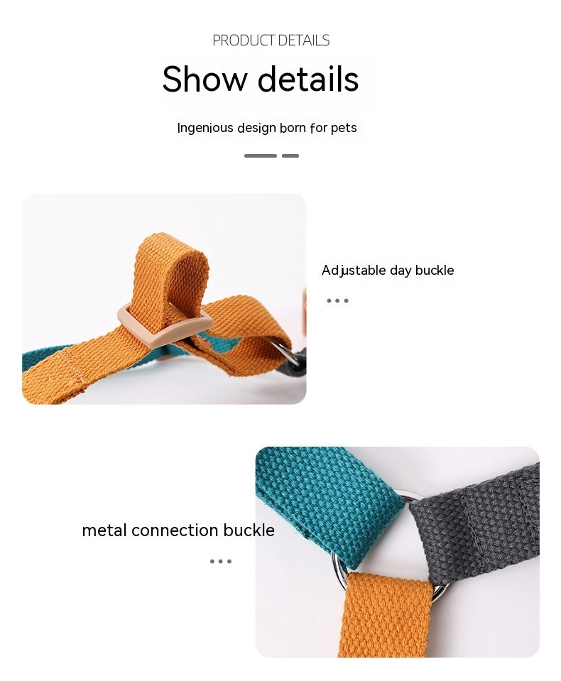 KFX-4488253 H-Shaped Six-Color PET Chest and Back Strap for Dogs