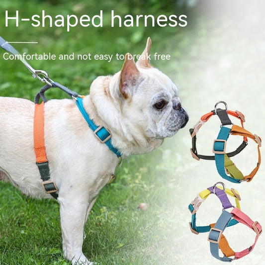 KFX-4488253 H-Shaped Six-Color PET Chest and Back Strap for Dogs