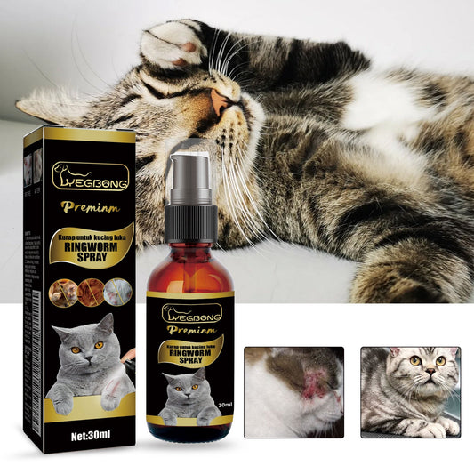 KFX-4617405 Gentle Cat Skin Cleaning Spray - 30ml, Easy Atomizing Care for Feline Hygiene