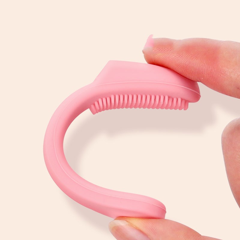 KFX-4650173 Pet Silicone Finger Toothbrush for Effective Tooth Stain Removal