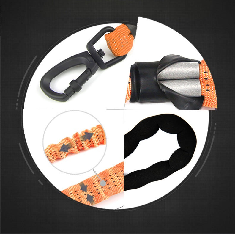 KFX-4684861 Elastic Traction Rope for Medium and Large Dogs - High Elasticity and Explosion-Proof Design