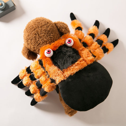KFX-4688445 Red-Eyed Spider Halloween Costume for Pets, Polyester Fabric, Available in Sizes S, M, L