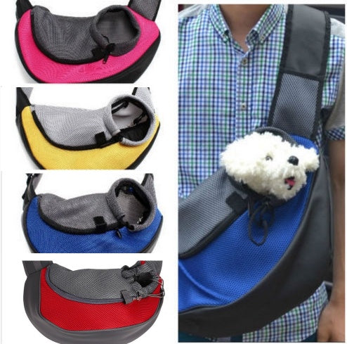 KFX-4693053 Outdoor Pet Sling Carrier Bag - Comfortable and Secure Backpack for Small Pets