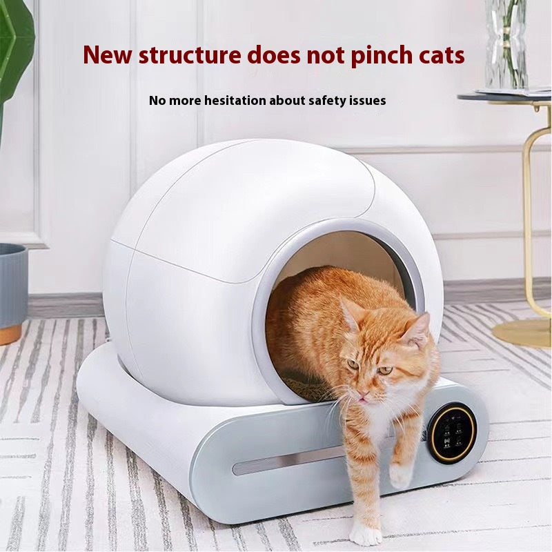 KFX-4705981 Automatic Cat Litter Box with Smart Scooper for Hassle-Free Cleaning