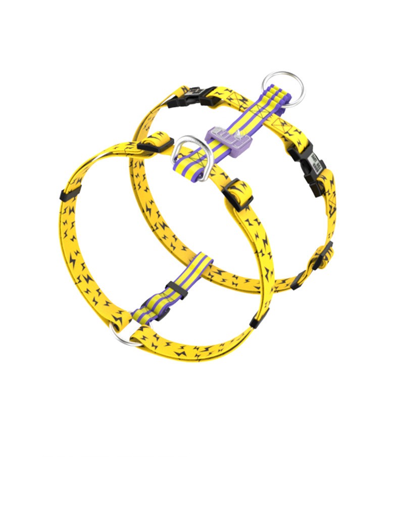 KFX-4783165 Durable Yellow Polyester Pet Traction Rope for Cats and Dogs, 120cm Length